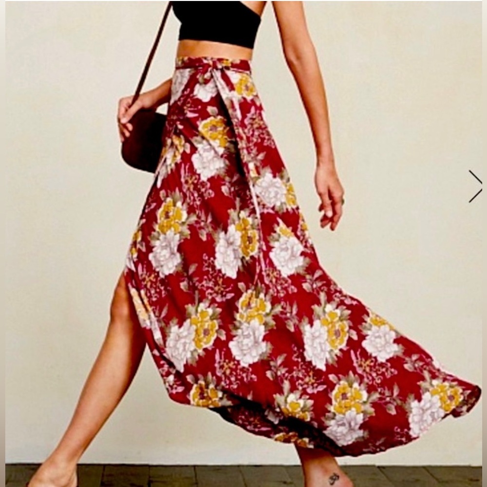 Reformation Nessy Wrap Skirt